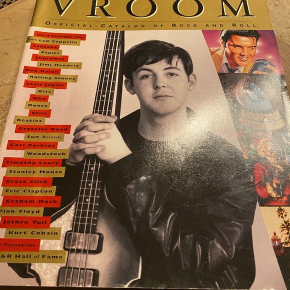 1997 Vroom Official Catalog of Rock and Roll Paul McCartney on Cover - Picture 1 of 2